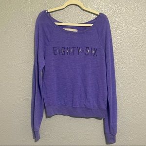 PINK Victoria’s Secret off the shoulder sweater/ lounge ware